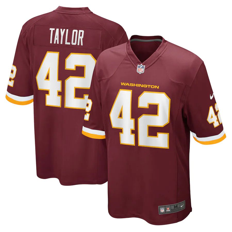 Men Washington Redskins 42 Charley Taylor Nike Burgundy Retired Player NFL Jersey